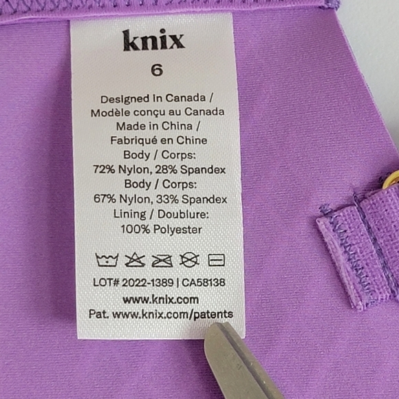 KNIX Violet Magnolia WingWoman Contour Bra Wireless Sz 6 - Picture 9 of 14